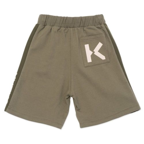 Boys Khaki Logo 16 Sweat Shorts 86827 by Kenzo from Hurleys
