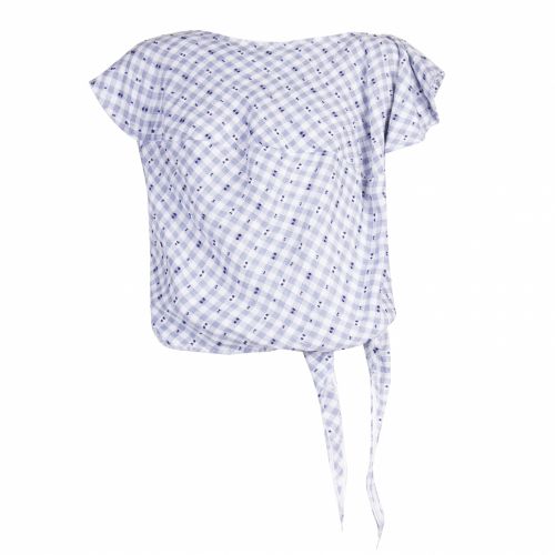 Anglomania Womens Blue Check Balloon Blouse 6225 by Vivienne Westwood from Hurleys