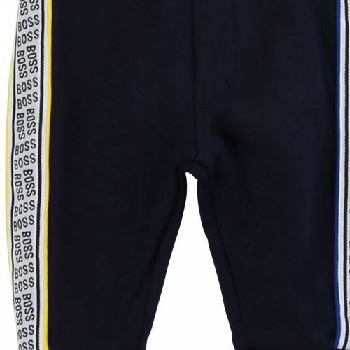 Toddler Navy Multi Logo Trim Sweat Pants 55922 by BOSS from Hurleys