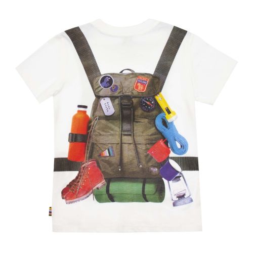 Boys White Adalbert Backpack S/s T Shirt 53707 by Paul Smith Junior from Hurleys