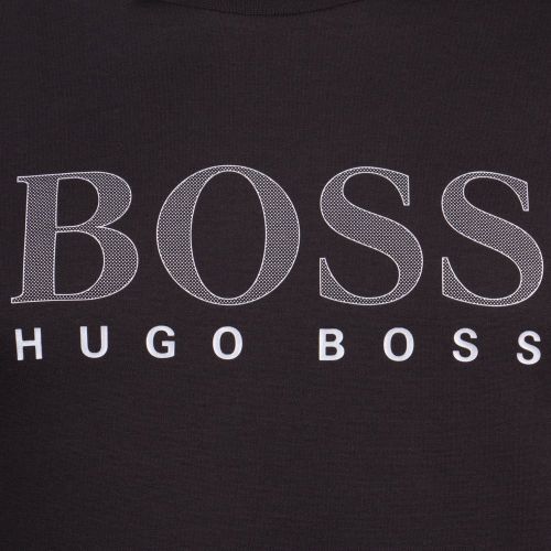 Mens Black Branded Chest Crew Sweat top 19524 by BOSS from Hurleys