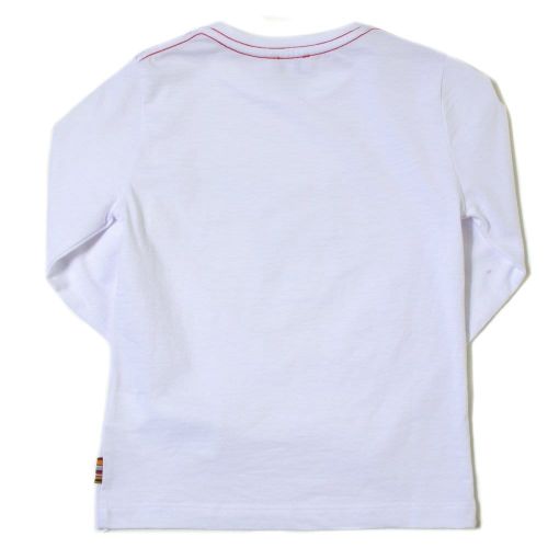 Boys White Jazzy 2 L/s Tee Shirt 14515 by Paul Smith Junior from Hurleys