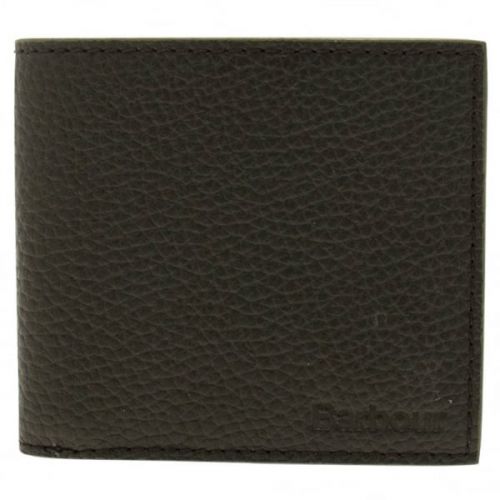 Lifestyle Mens Black Grain Leather Wallet 12357 by Barbour from Hurleys