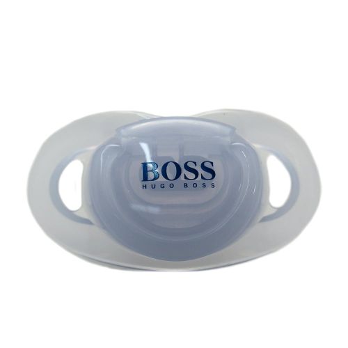 Baby Pale Blue Branded Dummy 66132 by BOSS from Hurleys