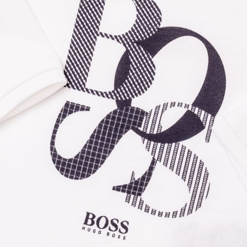 Boss Baby White Branded L/s Tee Shirt 65297 by BOSS from Hurleys