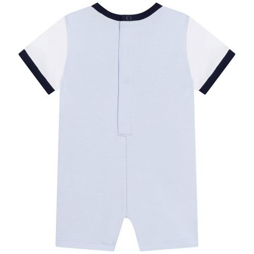 Baby Pale Blue Branded Romper 104629 by BOSS from Hurleys