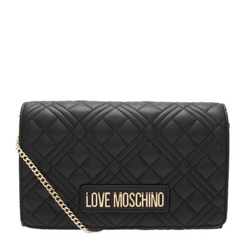 Womens Black Diamond Quilted Crossbody Bag 82221 by Love Moschino from Hurleys