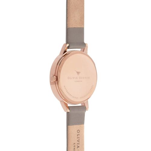 Womens London Grey & Rose Gold Signature Floral Midi Dial Watch 26052 by Olivia Burton from Hurleys