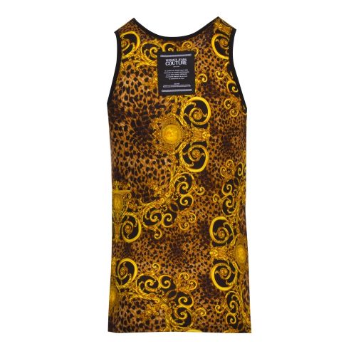 Mens Gold Leo Baroque Print Vest Top 43683 by Versace Jeans Couture from Hurleys