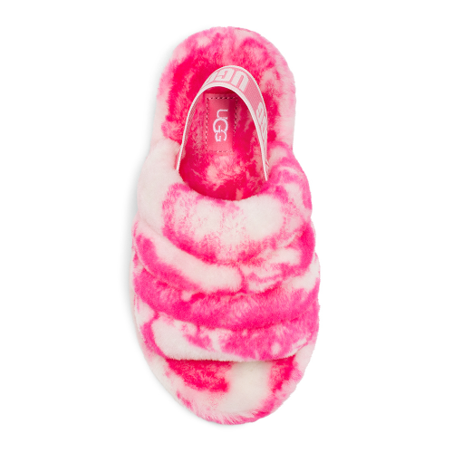 Kids Rose/Seashell Fluff Yeah Slide Marble (12-5) 98046 by UGG from Hurleys