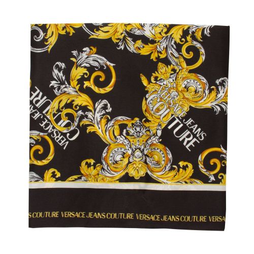 Womens Black New Baroque Silk Scarf 80699 by Versace Jeans Couture from Hurleys