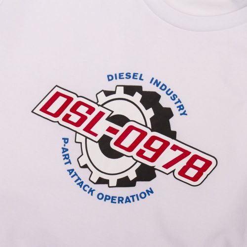 Mens Bright White T-Diegos-K21 S/s T Shirt 89457 by Diesel from Hurleys