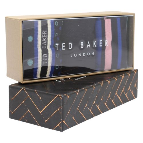 Mens Assorted Granada 3 Pack Sock Gift Set 50989 by Ted Baker from Hurleys