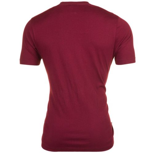 Mens Bordeaux Big Logo S/s Tee Shirt 66192 by Franklin + Marshall from Hurleys