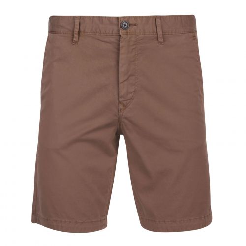 Casual Mens Khaki Schino-Slim Fit Shorts 85777 by BOSS from Hurleys