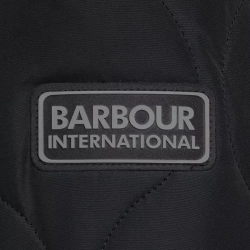 Mens Black Accelerator Race Quilted Jacket 97433 by Barbour International from Hurleys