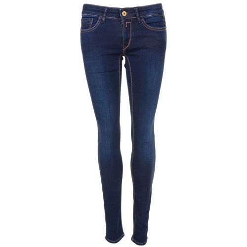 Womens Nearly Black Wash Luz Mid Rise Skinny Fit Jeans 67001 by Replay from Hurleys