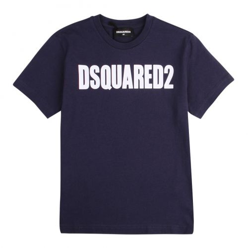 Boys Eclipse Blue Chest Logo S/s T Shirt 91474 by Dsquared2 from Hurleys