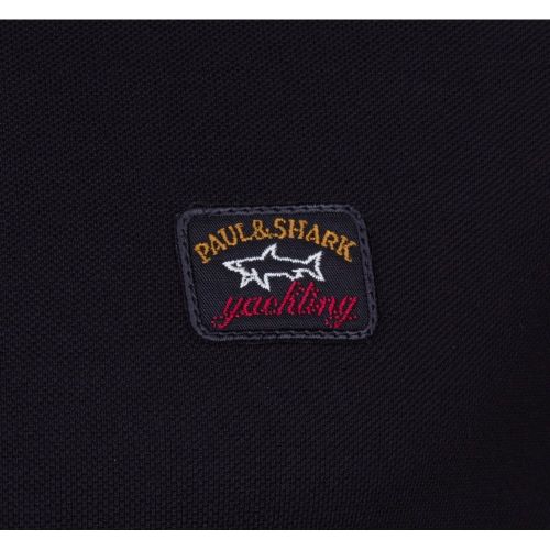 Paul & Shark Mens Black Shark Fit Basic S/s Polo Shirt 65020 by Paul And Shark from Hurleys