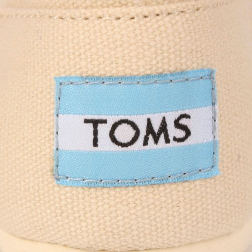 Womens Light Beige Classic Canvas Espadrille 6053 by Toms from Hurleys