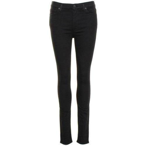Womens Phoenix Black Wash High Waisted Skinny Fit Jeans 16589 by 7 For All Mankind from Hurleys