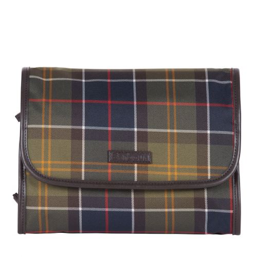 Mens Classic Tartan Hanging Wash Bag 93764 by Barbour from Hurleys
