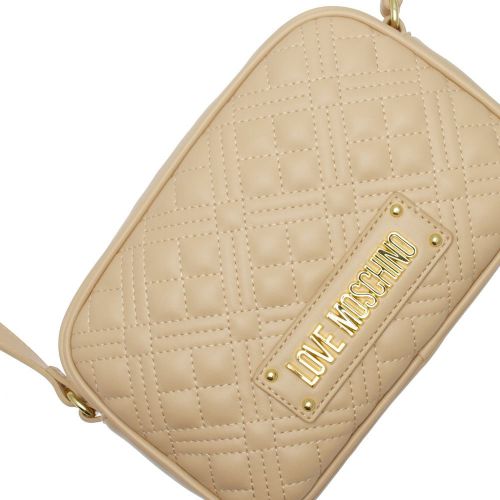 Womens Natural Diamond Quilted Camera Bag 89002 by Love Moschino from Hurleys