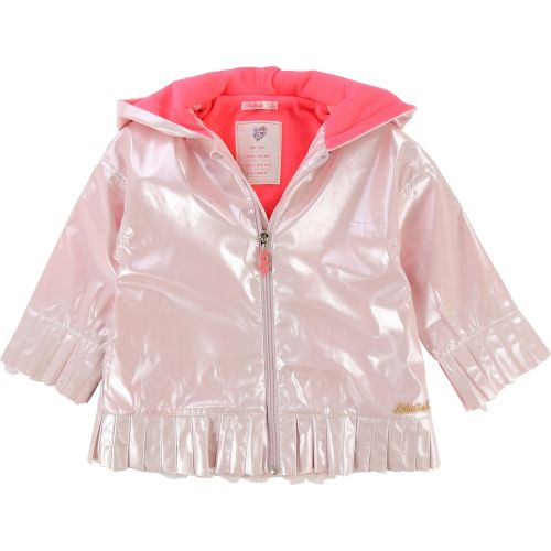 Girls Rose Gold Pleated Detail Raincoat 28483 by Billieblush from Hurleys