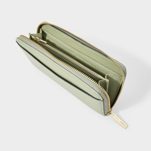 Womens Sage Green Cara Zip Around Purse 105147 by Katie Loxton from Hurleys