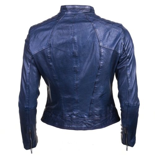 Womens Dark Blue Janabelle1 Leather Jacket 68222 by BOSS Orange from Hurleys