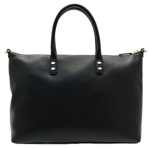 Womens Black Frances Leather Medium Tote Bag 49386 by Lulu Guinness from Hurleys