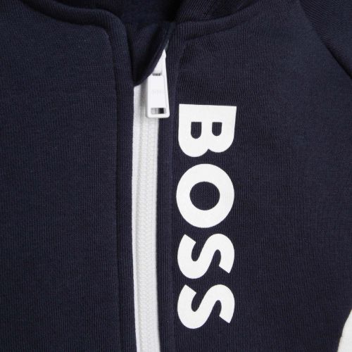 Toddler Navy Zip Hooded Sweat Jacket 111197 by BOSS from Hurleys