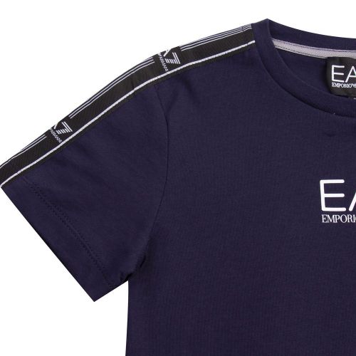 Boys Navy Logo Series S/s T Shirt 84139 by EA7 from Hurleys