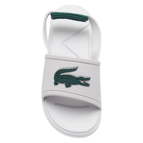 Infant White/Green L.30 Croc Slides (3-9) 55722 by Lacoste from Hurleys