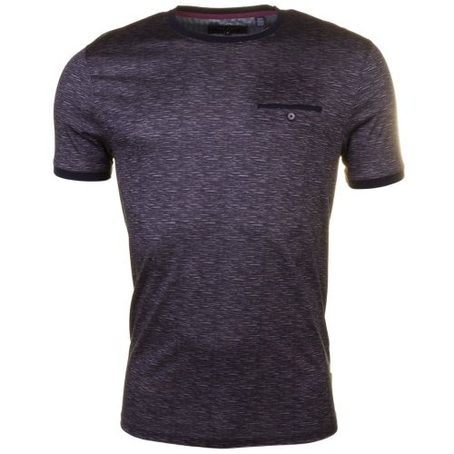 Mens Charcoal Maso Spacedye S/s Tee Shirt 61433 by Ted Baker from Hurleys
