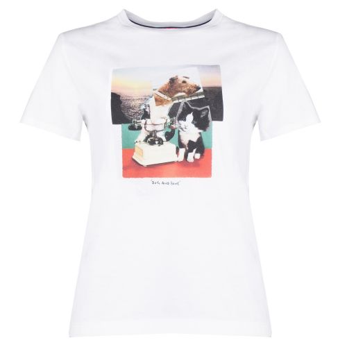 Womens White Dog & Bone S/s T Shirt 35713 by PS Paul Smith from Hurleys