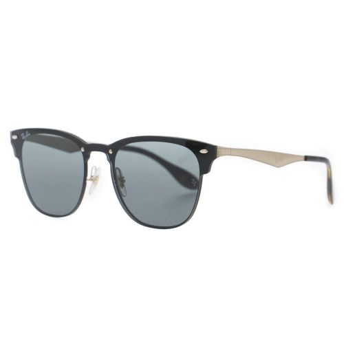 Gold/Grey/Green RB3576N Blaze Clubmaster Sunglasses 25921 by Ray-Ban from Hurleys