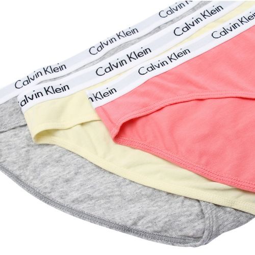 Womens Pastel Multi 3 Pack Briefs 49964 by Calvin Klein from Hurleys