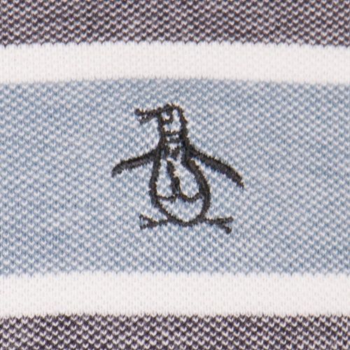 Mens Dark Sapphire Birdseye Wide Stripe Tee Shirt 71175 by Original Penguin from Hurleys