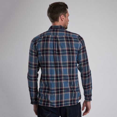 Steve McQueen™ Collection Mens Blue Bill Check L/s Shirt 46470 by Barbour from Hurleys