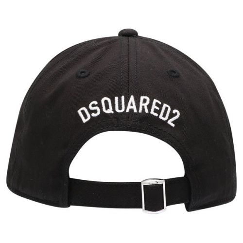 Boys Black Red2 Label Cap 108240 by Dsquared2 from Hurleys
