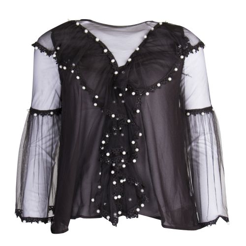 Womens Black Sandie Blouse 30902 by Forever Unique from Hurleys