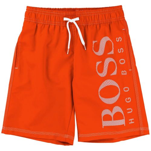 Boys Red Swim Shorts 19657 by BOSS from Hurleys