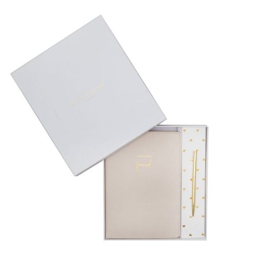 Womens Nude Fab Friend Box A5 Notebook + Pen 101355 by Katie Loxton from Hurleys