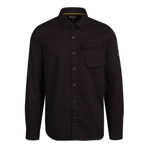 Mens Black Contact Overshirt 81608 by Barbour International from Hurleys