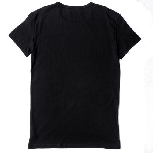Mens Black Back Print Crew S/s Tee Shirt 66871 by Emporio Armani from Hurleys