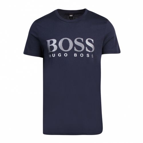 Mens Navy/Silver Metallic Special S/s T Shirt 51750 by BOSS from Hurleys