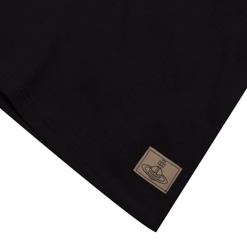 Mens Black Branded Tab S/s T Shirt 77606 by Vivienne Westwood from Hurleys