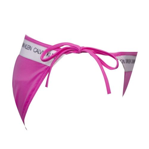 Womens Pink String Tie Side Bikini Bottoms 39102 by Calvin Klein from Hurleys