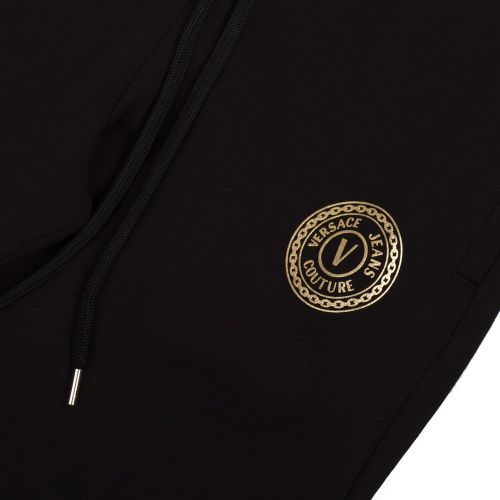 Womens Black/Gold Emblem Foil Sweat Pants 90812 by Versace Jeans Couture from Hurleys